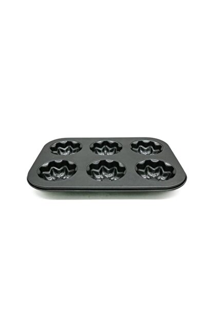 Generic AKDC Cake Mould Pan 6Cup Sfk202 11X14X29 Cm Black
