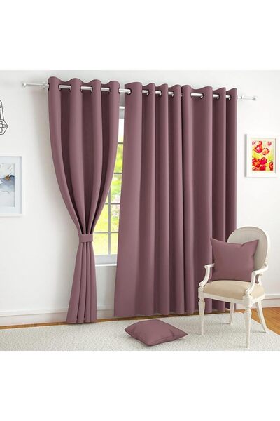 Fashion Story Home 100% Blackout Curtains with a Sleek Plain Design, Thermal ...