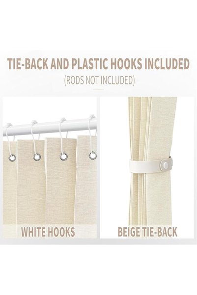 GENERAL Vatge - Accordion Style Door Curtains for Bedroom and Closet Without Door, Room Divider Curtain for