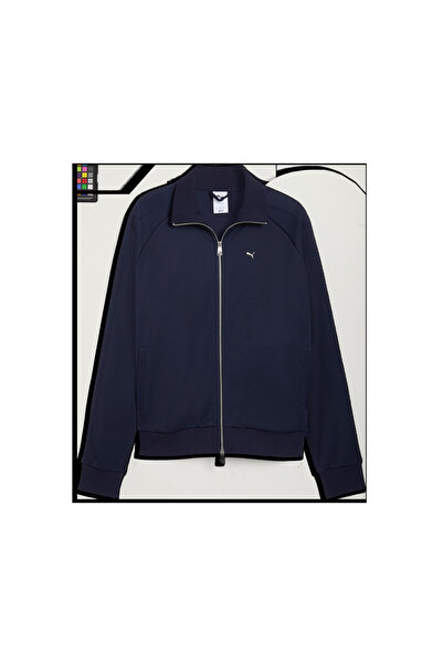 Puma T7 Track Jacket M Erkek Lacivert Sweatshirt