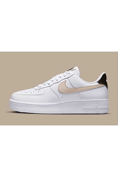 Nike Air Force 1 '07 Beyaz Bej Kadın Ayakkabı (Blue Sport )