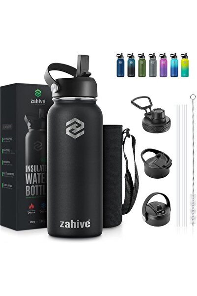 GENERAL Leak-Proof Double Wall Stainless Steel Thermal Water Bottle with Stra...