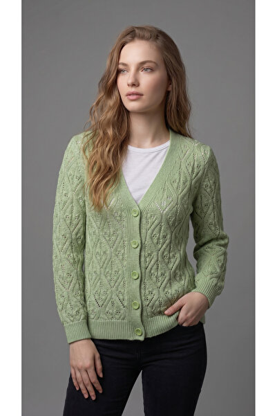Loopa Women's openwork knit cardigan