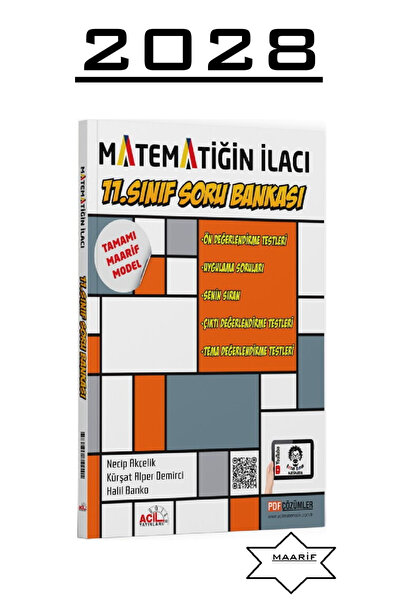 Acil Yayınları 11. Sınıf Matematiğin İlacı Soru Bankası Tamamı Marif Model 2028