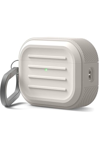 Elago Θήκη AirPods Pro 3rd Gen Armor Hang Case Σιλικόνης - Stone