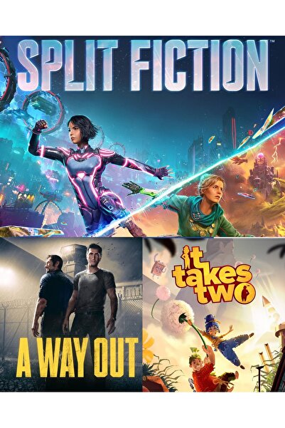 Genel Markalar Split Fiction + A Way Out + It Takes Two – 3 Oyun Paketi – PS4...