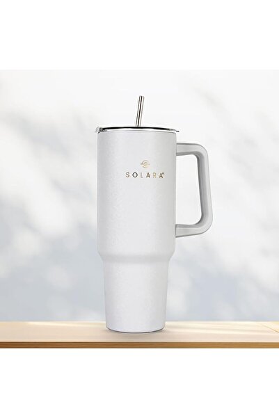 SOLARA Insulated Tumbler with Handle Solara Stainless Steel 1.2L Frosty Color...