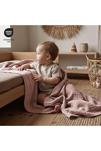 GENERAL Muslin Receiving Blanket & Swaddle Soft Breathable Muslin Burp Clothes Diaper for Infant Bathing Supplies
