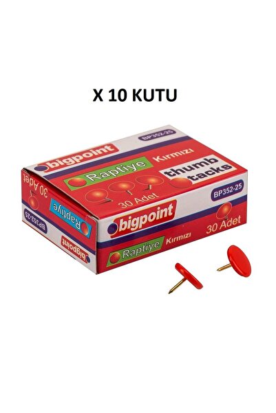 Bigpoint Colorful Thumbtacks Red X 10 Boxes