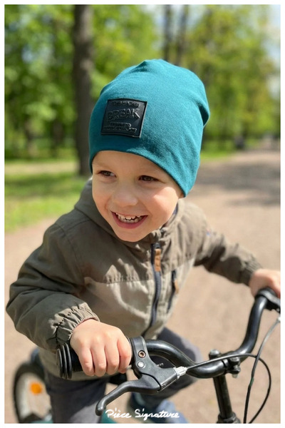 PIECE SIGNATURE 100% Cotton Double Layer Combed Cotton Beret for Boys (4-8 Ye...