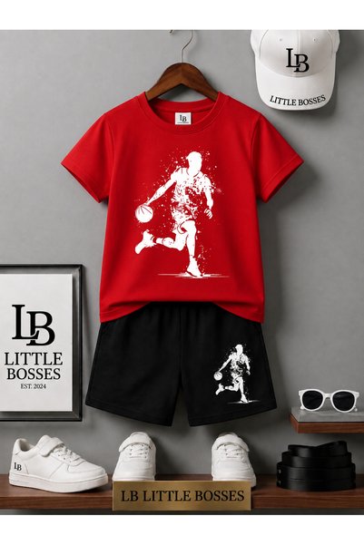 LB little bosses Unisex Top and Bottom Set (Basketball)