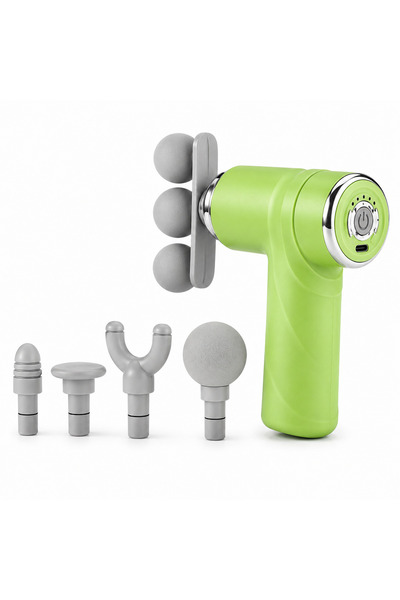 Generic Brand Portable Electric Massage Gun with 5 Interchangeable Heads, 6 S...