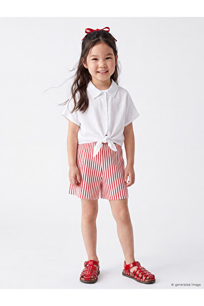 LC Waikiki Two Mt Shop Quality Lcw Kids Red Striped Standard & Regular Girls'...