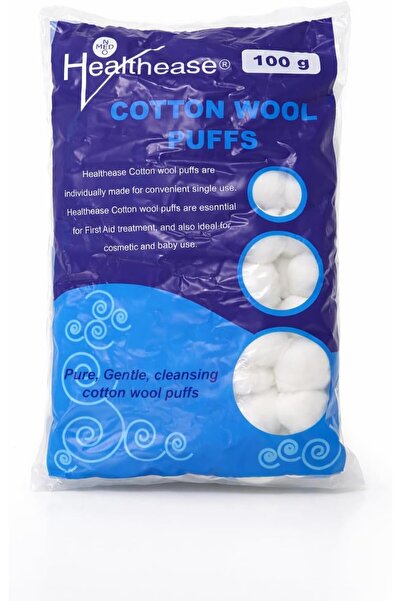 Healthease 100 g Cotton Wool Puffs