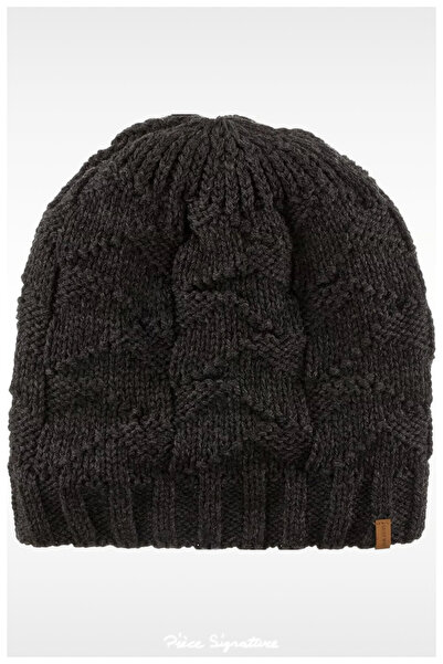 PIECE SIGNATURE Knitwear Lined, Motifed Beret for Women and Men