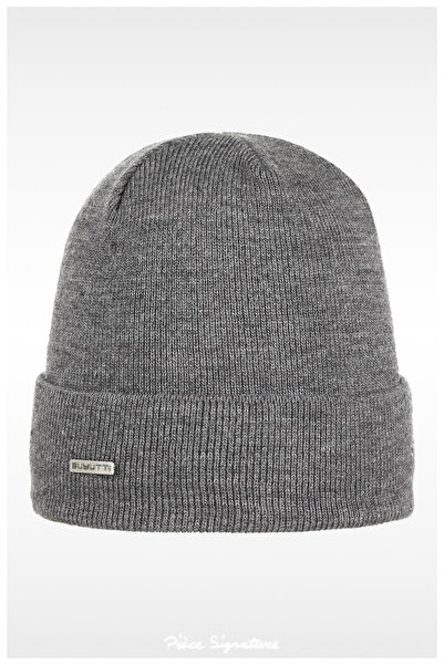 PIECE SIGNATURE Autumn Winter Soft Beret For Women And Men ( Thin Gray )