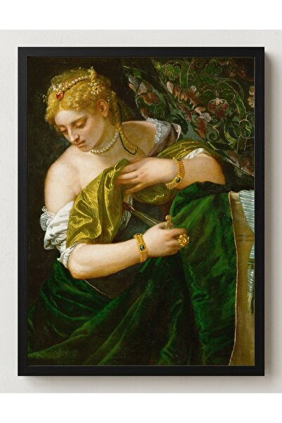 CraftedByPi Rönesans Veronese Lucretia Çerçevesiz Poster 21x30 cm A4 Tablo Rö...
