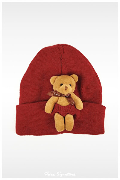 PIECE SIGNATURE Beretă cu ursuleț pentru copii (7-12 ani)
