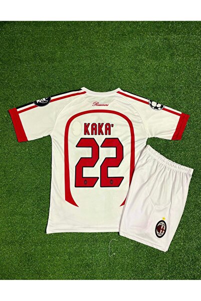 BYSPORTAKUS A.c M.i.l.a.n 2007 Sezonu Kaka Leite Nostalji Çocuk Forması (BEYAZ)