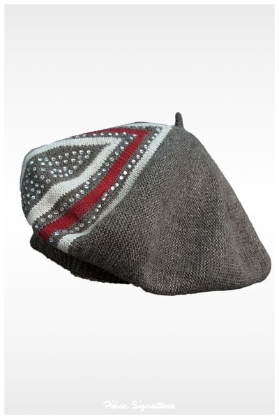 PIECE SIGNATURE Stoned Painter Beret for Women