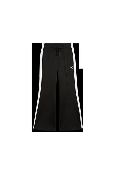 Puma T7 Relaxed Flared Pants Kadın Siyah Eşofman Altı