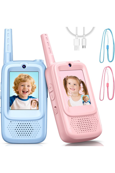 Smartberry جهاز اتصال لاسلكي للأطفال KC05 Plus بمكالمات فيديو ومدى 300 متر | ...