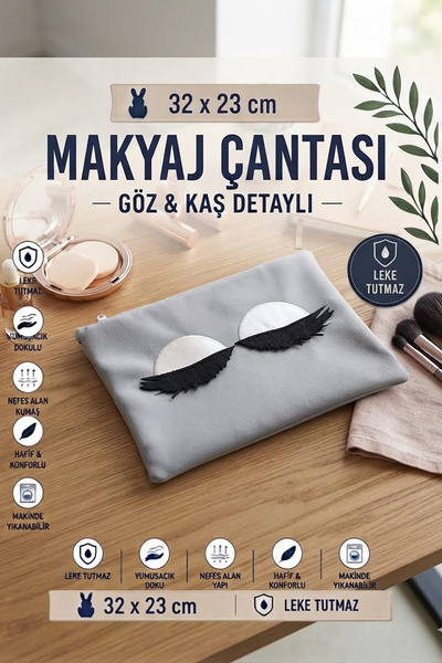 Nisahometeks Τσάντα μακιγιάζ (Βελούδινο ύφασμα 32 x 23 εκ.)