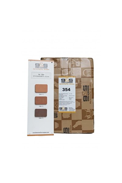 Goerg & Schneıder G&S 354 Stoneware Seramik Vakum Çamuru Açık/Koyu Kırmızı - ...