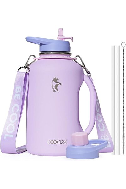 GENERAL 1.9L Cool Flask Water Bottle, Double Wall Insulated Stainless Steel M...