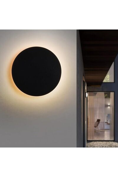 GENERAL Outdoor Led Wall Light Indoor Black Modern Aluminum Waterproof Round ...