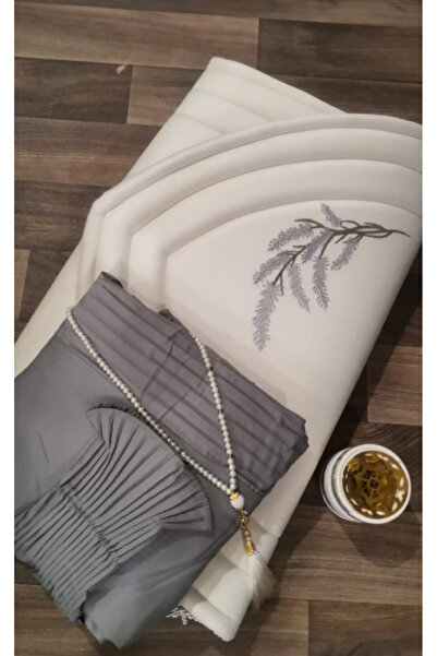 Generic Brand Luxury Gray Prayer Set with Soft Embroidery Looster Time