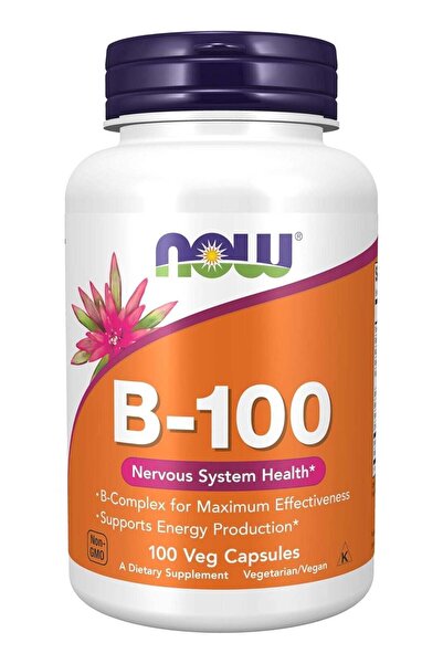Now Foods Vitamin B-100 Capsules, 100-Count