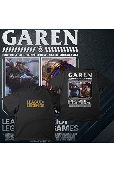 EZ Design League of Legends -Garen- Printed Oversize T-Shirt