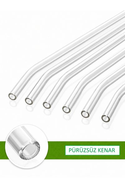 Generic Brand 6-Piece Glass Pipette Tips with Beveled Ends