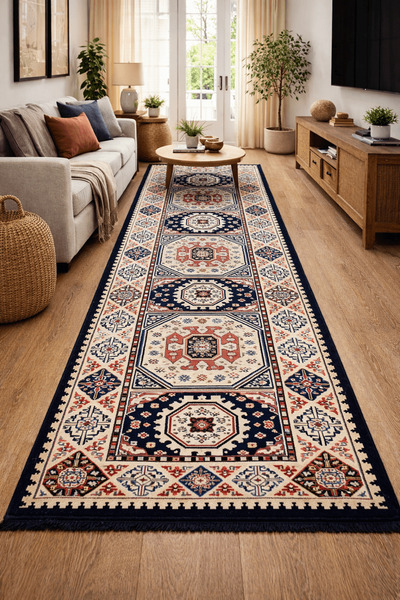 Horecahome Covor cu două fețe, dimensiune 80 x 300 cm H&H 125 Model Oriental