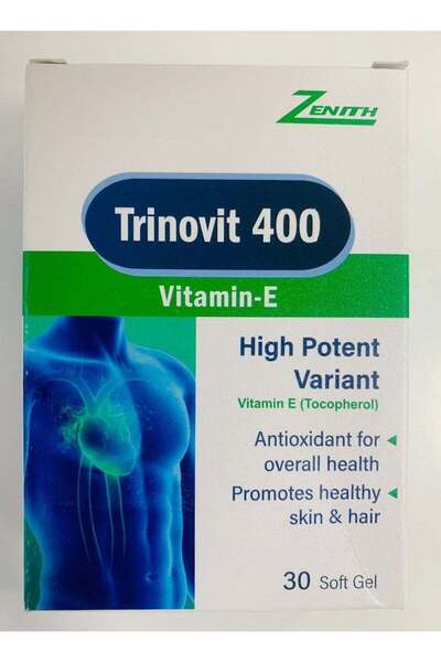 ZENİTH Trinovit 400 High Potent Vitamin E 400 Softgels 30's pack