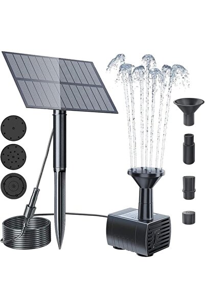 GENERAL Outdoor Solar Fountain Water Pump Solar Powered Fountain Pond Pump Kit