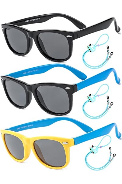 GENERAL Flexible Kids Sunglasses Polarized Sunglasses for Girls and Boys Colo...