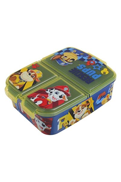PAW PATROL Πλαστικό Δοχείο Φαγητού με 3 Θήκες Μπλε Κίτρινο - 790 ml