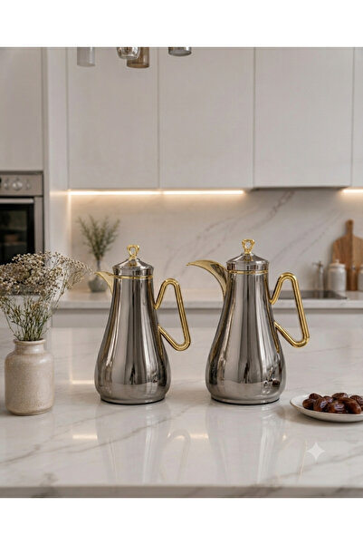 Generic 1 liter tea and coffee thermos set