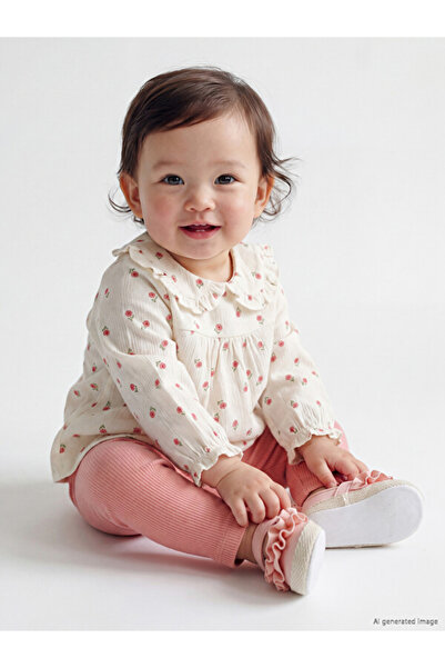 LC Waikiki Floral Baby Girl Tights Set