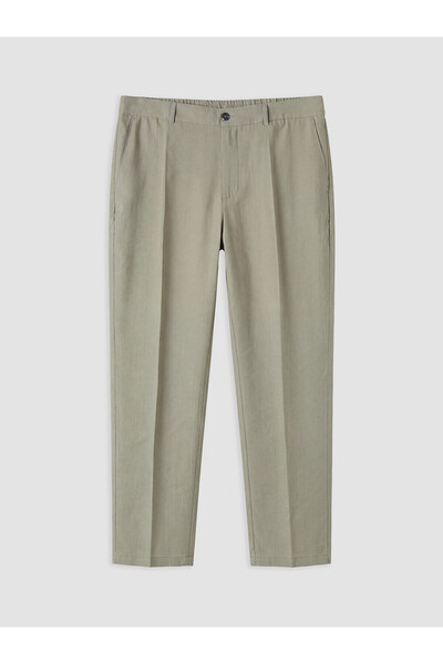 LC Waikiki Nevavm Standard Fit Pleated Men's Trousers with Elastic Waistband