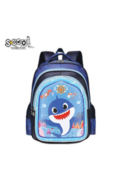S COOL GHIOZDAN SCOALA S-COOL ERGONOMIC 3D - ALBASTRU INCHIS - SHARK - SC2548