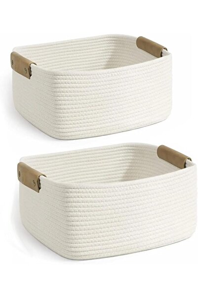 GENERAL Aiharon Storage Basket, Storage Baskets for Organizing Shelves, Cotto...