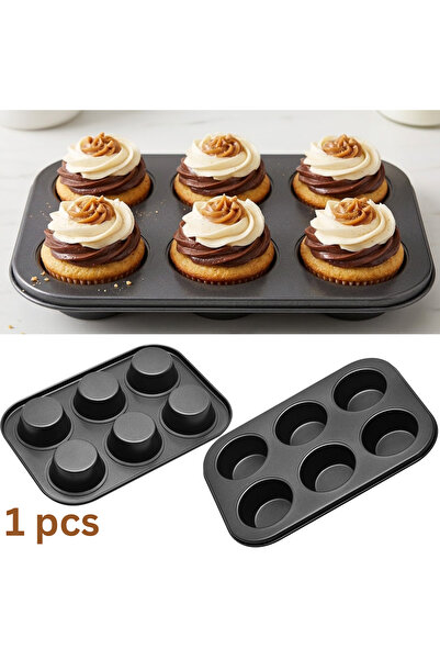 Generic 6-Cup Cupcake Baking Pan, Non-Stick Muffin Pan for Cupcakes, Muffins,...