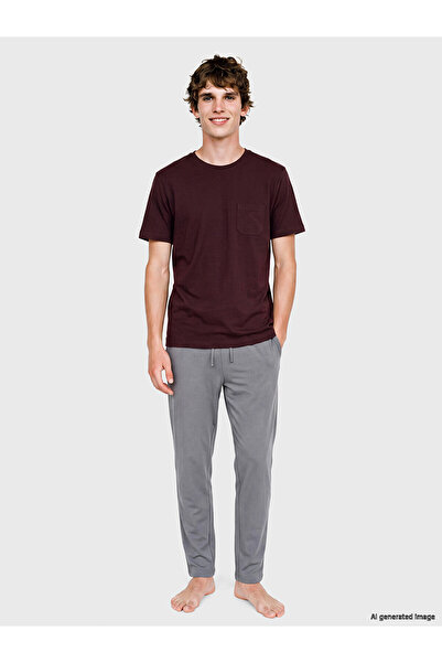 LC Waikiki Trendlucky Regular Fit Men's Pajama Set with Difference