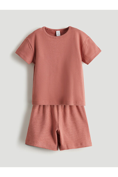 LC Waikiki Cotton Baby Girl T-Shirt and Shorts 2 Pcs