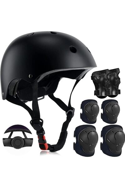 GENERAL Kids Safety Helmet and Protective Gear Set, Protective Helmet with Kn...