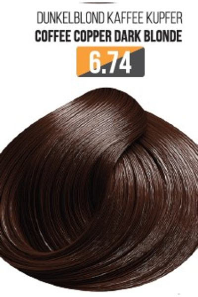 Evoque Vopsea de păr profesională fără amoniac SUA, Nuanța 6.74 BLOND ÎNCHIS ...
