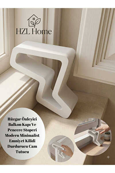 HZL HOME Rüzgar Önleyici Balkon Kapı Ve Pencere Stoperi Modern Minimalist Cam...